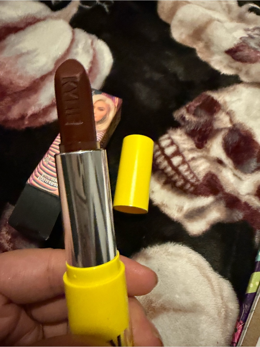 Kylie Cosmetics Brown Lipstick in Yellow Tube